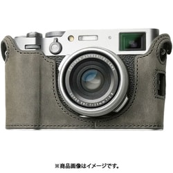 富士フイルム X100VI用 本革ケース ヴィンテージ風 ディープグレー PTBB003