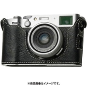富士フイルム X100VI用 本革ケース クラシック ブラック/ホワイトステッチ PTBB007
