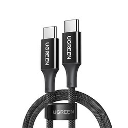 UGREEN USB-C to USB-C 高耐久ナイロン編組急速充電ケーブル 1m ブラック 15275 UGR-OT-100013