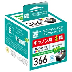 互換リサイクルインクカートリッジ キヤノン BC-366 カラー（染料） ECI-C366C