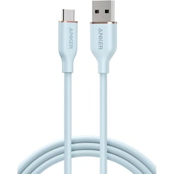 USB-C ＆ USB-A ケーブル （Flow） 1.8m アイスブルー A85G1032