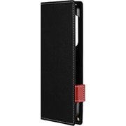 LN-24SX1BLP2BK [Xperia 1 VI用 薄型・軽量PUレザー手帳ケース Twoal W ブラック]