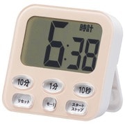 時計付大画面タイマー大音量80dB吸盤付 ピンク COK-T141-P