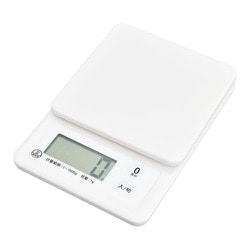 クッキングスケール1kg計 薄型＆軽量設計 白 COK-S101-W