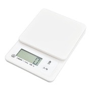 クッキングスケール1kg計 薄型&軽量設計 白 COK-S101-W