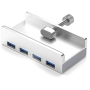 USB3.2 Gen1対応 USB-A4ポート搭載 クランプ固定式 ハブ FUSBCH3400