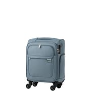 HARMONY（ハーモニー） スーツケース ファスナータイプ 旅行日数目安：1～2泊 26L コインロッカー/機内持込対応サイズ ボタン式脱着キャスター ブルー 4053-42-BL