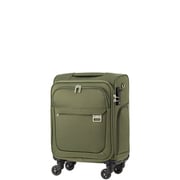 HARMONY（ハーモニー） スーツケース ファスナータイプ 旅行日数目安：1～2泊 26L コインロッカー/機内持込対応サイズ ボタン式脱着キャスター カーキ 4053-42-KH
