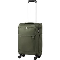 HARMONY（ハーモニー） スーツケース ファスナータイプ 旅行日数目安：2～3泊 39L 機内持込対応サイズ ボタン式脱着キャスター カーキ 4053-54-KH