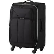 LEGEND WALKER（レジェンドウォーカー） ソフトケース ファスナータイプ 拡張タイプ 旅行日数目安：3～5泊 58L/拡張時69L TSAロック搭載 ブラック Mサイズ 4051-59-BK