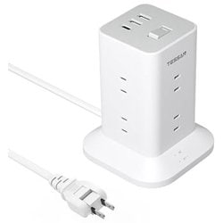 TESSAN 電源タップ コード2m TPS04-JP‐C