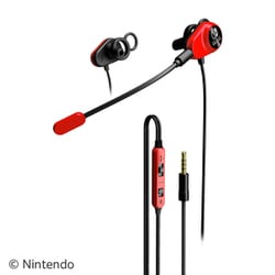 Nintendo Switch デュアルダクト ゲーミングイヤホン レッド