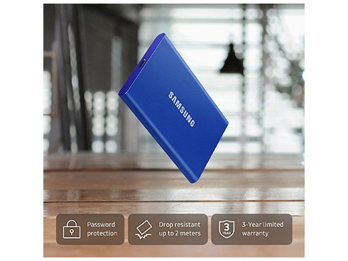 ヨドバシ.com - SAMSUNG サムスン 外付けSSD ポータブル Portable SSD T7 1TB USB 3.2 Gen  2（10Gbps）対応 3年保証付き グレー MU-PC1T0T-IT/A 通販【全品無料配達】