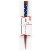1膳ギフト 感謝の箸 染幸うさぎ ブルー 60105