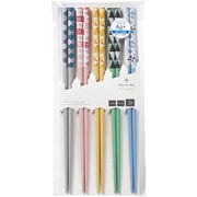 客用箸 銀イオン抗菌 パッチワーク 5膳組 67342