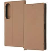 IN-RXP1M6TBC9/TGR [Xperia 1 VI用 耐衝撃 手帳型レザーケース KAKU Durable/トープ/ライトグレー]