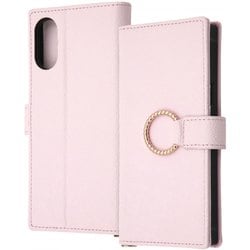 IN-RXP10M6TBC10/P [Xperia 10 VI用 耐衝撃 手帳型レザーケース KAKU Ring/ピンク]