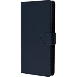 RT-AQFS2ELC1/DN [AQUOS R9用 Like standard 耐衝撃 手帳型レザーケース シンプル マグネット/ダークネイビー]