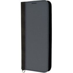 IN-AQL2LBC14/GRB [AQUOS wish4用 耐衝撃 手帳型レザーケース Noble/グレー/ブラック]