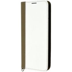 IN-AQL2LBC14/WT [AQUOS wish4用 耐衝撃 手帳型レザーケース Noble/ホワイト/トープ]
