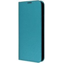 IN-AQL2ELC8/A [AQUOS wish4用 耐衝撃 手帳型レザーケース シンプル/シャイニーブルー]