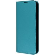 IN-AQL2ELC8/A [AQUOS wish4用 耐衝撃 手帳型レザーケース シンプル/シャイニーブルー]