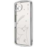 IN-AAQL2TC13S/MT59 [AQUOS wish4用 ムーミン/精密設計 TPUソフトケース METAMORU/ムーミン星空_メタリック]