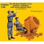 CMF48403 1/48 独・60cmサーチライト（Fiak Sw-36）用 操作員 2体 [組立式プラスチックモデル]