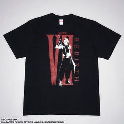 ファイナルファンタジーVII リバース Tシャツ クラウド・ストライフ（ブラック×レッド） [キャラクターグッズ]