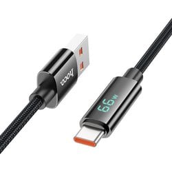 電力表示 USB-A to Type-Cケーブル ブラック U125-UC-BK
