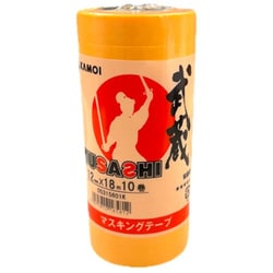 車両塗装用マスキングテープ 武蔵 12mm×18m 10巻入 #165812