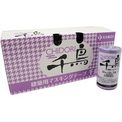 建築塗装用マスキングテープ 千鳥 50mm×18m 20巻入 #319314