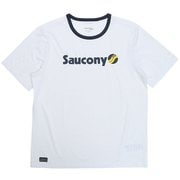 グラフィック ショートスリーブ GRAPHIC SHORT T SAM800378-WHS4 WHITE GRAPHIC Lサイズ [ランニングウェア シャツ メンズ]