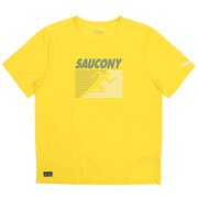 グラフィック ショートスリーブ GRAPHIC SHORT T SAM800378-CNS4 CANARY GRAPHIC Mサイズ [ランニングウェア シャツ メンズ]
