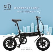 電動アシスト自転車 RICHBIT CITY ASSIST シティブラック RICH-CA-BLACK