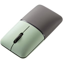 マウス Bluetooth 無線 ワイヤレス 静音 充電式 小型 超小型 軽量 スリム ブルーLED 左右対称 Type-C 3ボタン Bluetooth5.0 グリーン MA-BBS310G