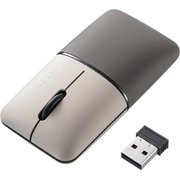 マウス ワイヤレス 無線 静音 充電式 小型 軽量 ブルーLED 超小型 左右対称 スリム 3ボタン 2.4GHz ベージュ MA-WBS310BG