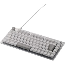 ゲーミングキーボード V custom VK720A 有線 着脱式 磁気式アナログ検知スイッチ搭載 75％サイズ ホワイト TK-VK720AWH