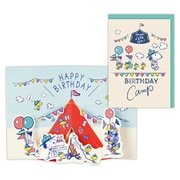 誕生日カード スヌーピー バースデーキャンプ EAR-836-634