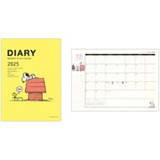 限定 ダイアリー スヌーピー A5 イエロー 犬小屋 YDD-834-937