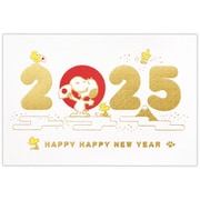 限定 年賀はがき スヌーピー 箔2025 1柄3枚入り NCP-837-105