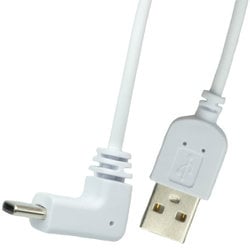 USB2.0 Type-C 縦L型ケーブル 50cm ホワイト SU2-TCL50WH
