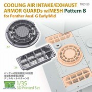 TR35120 1/35 WWII ドイツ パンサーG型初期/中期型用ラジエター吸排気口装甲グリルセット メッシュ付 パターンB [プラモデル用パーツ]