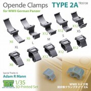 TR35138 1/35 WWII ドイツ 開状態クランプ タイプ2 A [プラモデル用パーツ]