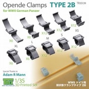TR35139 1/35 WWII ドイツ 開状態クランプ タイプ2 B [プラモデル用パーツ]