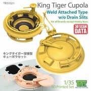 TR35152-1 1/35 WWII ドイツ キングタイガー用 溶接タイプキューポラセット 水抜きスリットなし （各社用） [プラモデル用パーツ]