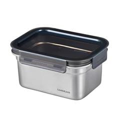 ステンレス 保存容器 電子レンジ オーブン 食洗機 対応 1.0L 長方形 シルバー ロック＆ロック ステンハード LST514