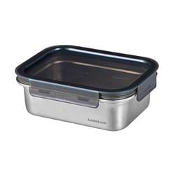 ステンレス 保存容器 電子レンジ オーブン 食洗機 対応 1.2L 長方形 シルバー ロック＆ロック ステンハード LST515
