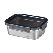 LST515 [ステンレス 保存容器 電子レンジ オーブン 食洗機 対応 1.2L 長方形 シルバー ロック＆ロック ステンハード]