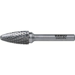 BAHF1225M08 [トンガリ形超硬ロータリーバー シングルカット 刃径12mm]